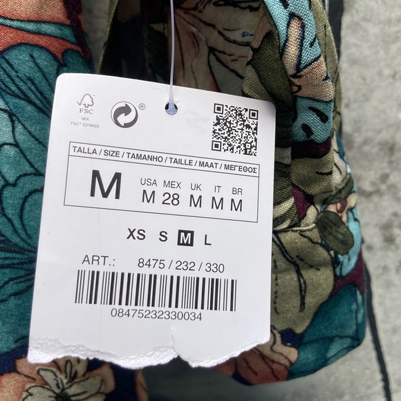 Zara Floral Shirt Dress with Pockets - Picture 8 of 16